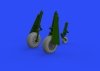 Eduard 648989 P-51B/ C wheels block tread EDUARD 1/48